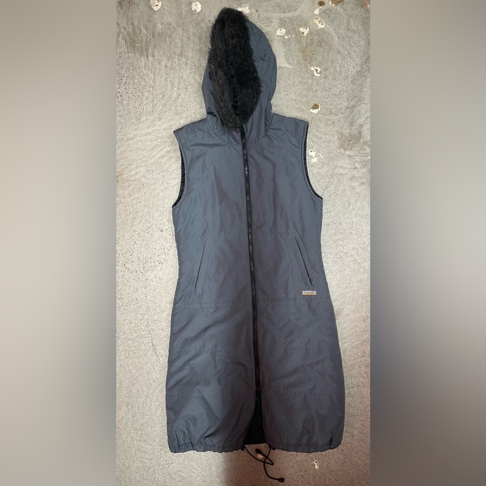 Vintage Mambo” last weekend series “ Sleeveless & hooded parka women’s Medium